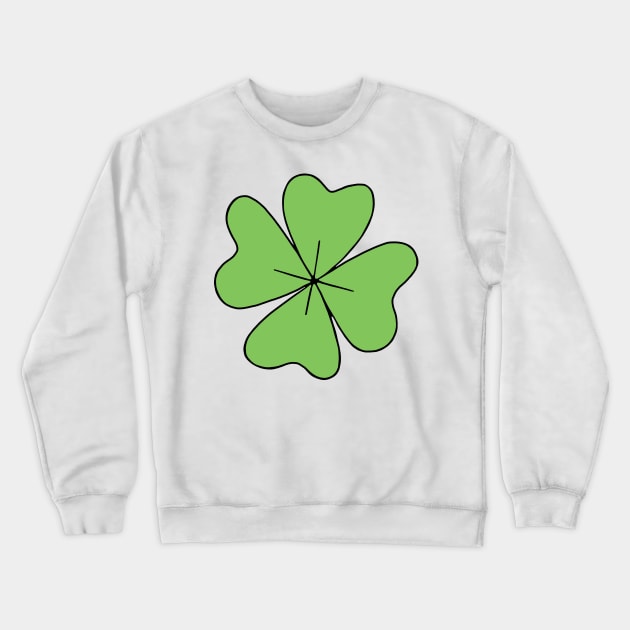 Four Leaf Clover Crewneck Sweatshirt by murialbezanson